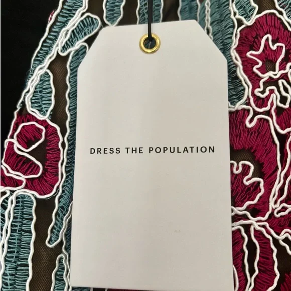 Dress the Population Floral Dress -nwt - Picture 4 of 8